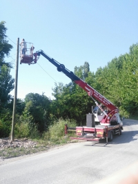 BURSA/AKSU KÖYÜ ELEKTRİK HATTI GERDİRME ÇALIŞMASI